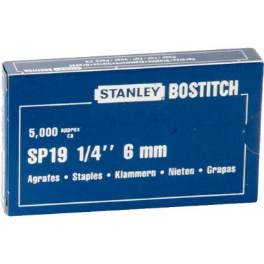 Bostitch - Boîte de 5 000 agrafes Bostitch SP 19 1/4 - SP19-06Z