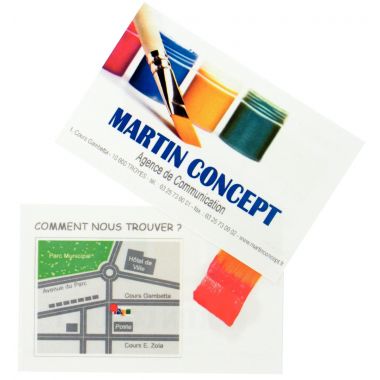 Paquet de 250 cartes de visite blanches 85x54mm laser 220g