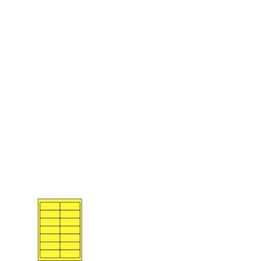 Boîte de 1400 étiquettes couleur 38.1x99mm coloris jaune