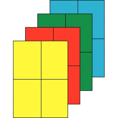 Boîte de 400 étiquettes couleur 105x148,5mm coloris vert