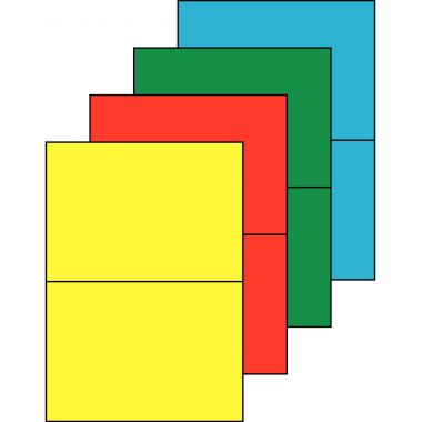 Boîte de 200 étiquettes couleur 148,5x210mm coloris vert