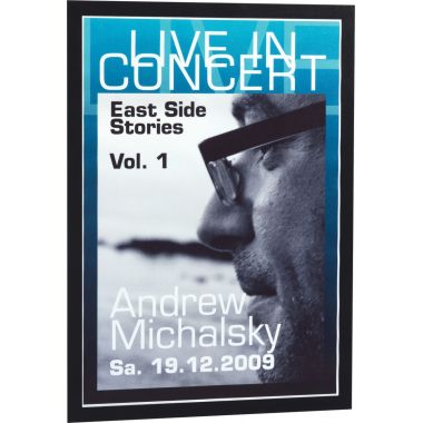 Sac de 2 cadres d'affichage A3 adhésif repositionnable avec contour magnétique noir