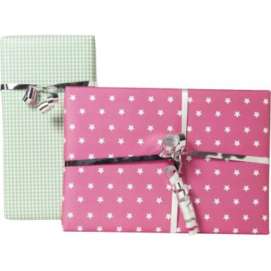 Boîte de 10 rouleaux de papier cadeau motifs assortis dimension 2m x 0,70 m