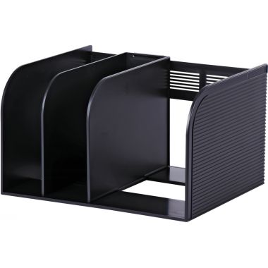 Porte-catalogue OPTIMO 3 compartiments noir