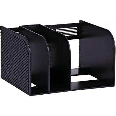 Porte-catalogue OPTIMO 3 compartiments noir
