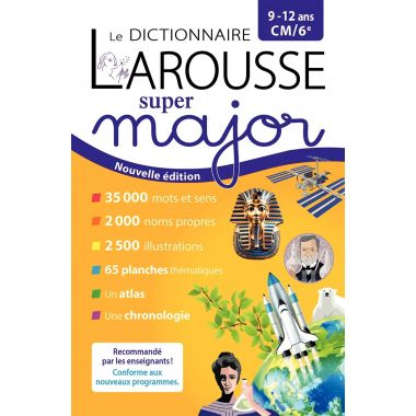 Dictionnaire super major, CM1 à la 6ème