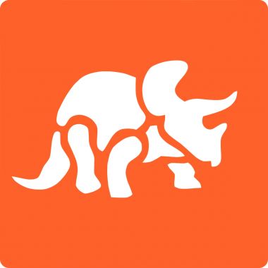 Paquet de 6 pochoirs en plastique, les dinosaures - 225200