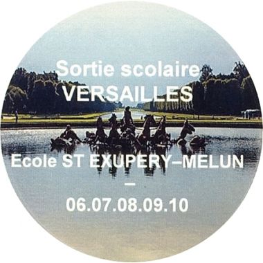 Boîte de 240 étiquettes badges adhésifs ronds Ø51mm blanc