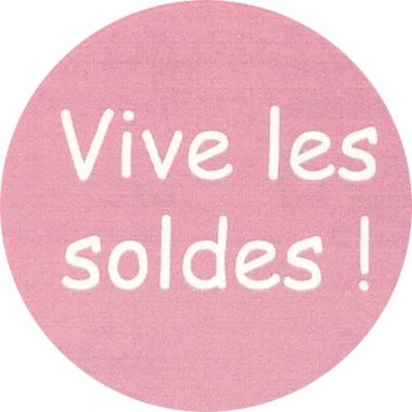 Boîte de 240 étiquettes badges adhésifs ronds Ø51mm blanc