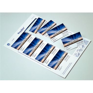 Paquet de 250 cartes de visite blanches 85x54mm laser 220g