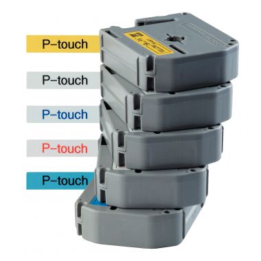 Recharge de ruban BROTHER TZE noir et rouge 18 mm