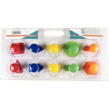 Set de 10 tampons D. 7,5 cm EVA les formes