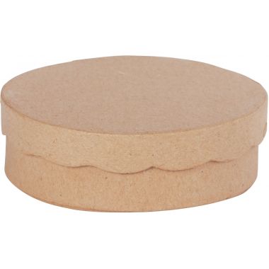 Lot de 8 boites rondes fantaisie diamètre 11 cm