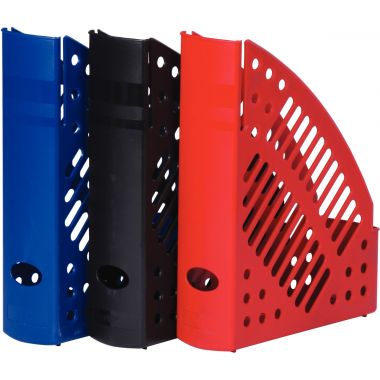 Porte-revues en polystyrène ajouré rouge