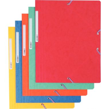 Chemise sans rabat à élastiques en carte lustrée 5/10ème, rouge