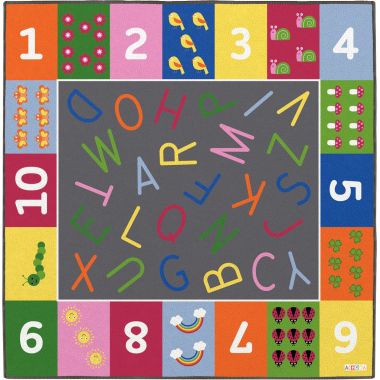 Tapis de regroupement 200x200cm les lettres et les chiffres
