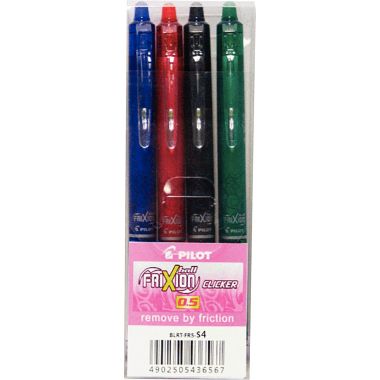Pilot - Etui de 4 stylos Frixion Clicker assortis - 3131910547938