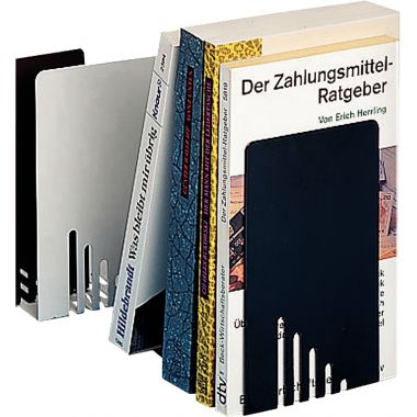 Lot de 2 serre-livres en métal noir