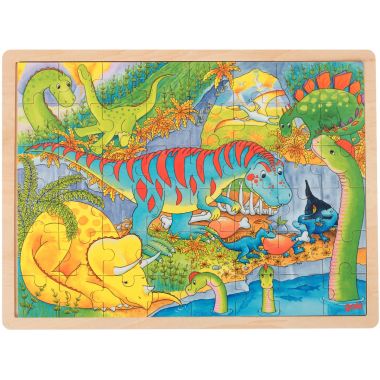 Lot de 4 puzzles à cadre en bois 48 pièces, thèmes divers