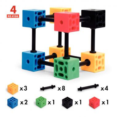 Boite de 24 fiches d'activités pour le jeu de construction 3D Connect 12381