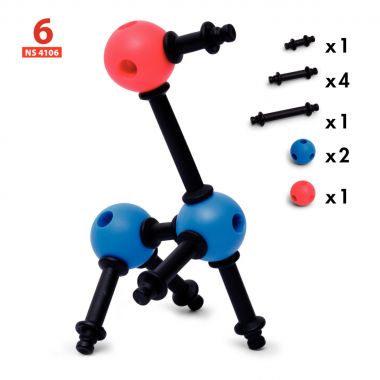Boite de 24 fiches d'activités pour le jeu de construction 3D Connect 12381