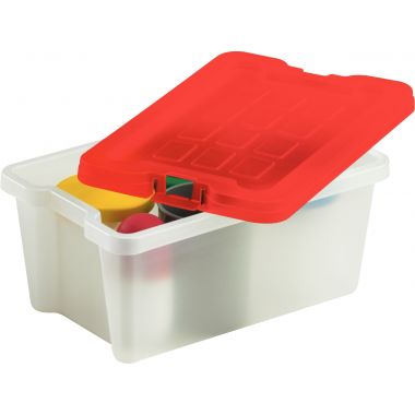 Boite de rangement en polypropylène 4L rouge