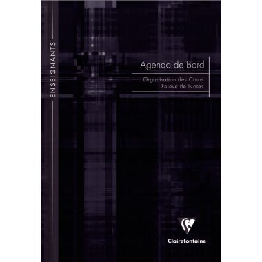 Agenda de bord non millésimé, 144 pages, format A4 : 21x29,7 cm