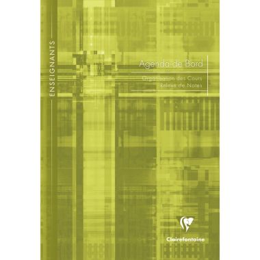 Agenda de bord non millésimé, 144 pages, format A4 : 21x29,7 cm