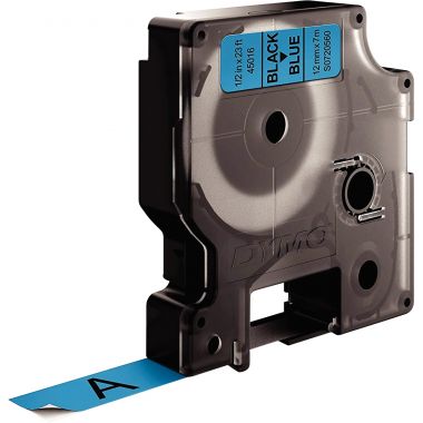 Dymo - Recharge DYMO D1 12 mm x 7 m noir et bleu - S0720560