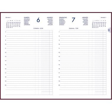 Agenda carre 1 jour euro/centimesassorti