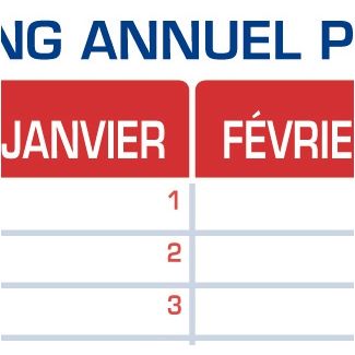 Planning 14 mois perpétuel souple