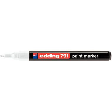 Marqueur peinture permanent E791 pointe ogive blanc