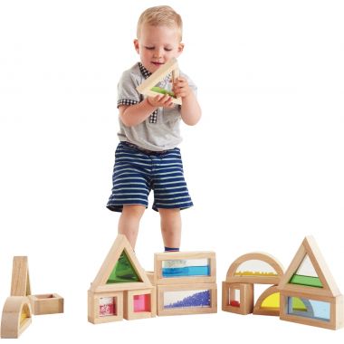 Boîte de 16 blocs sensory formes assorties