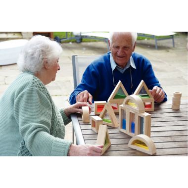 Boîte de 16 blocs sensory formes assorties