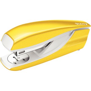 Leitz - Agrafeuse de bureau Wow 5502 24/6 jaune - 55021216