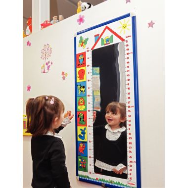 Toise miroir 48x103cm cadre en aluminium