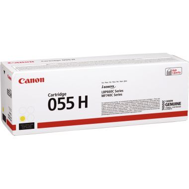 Canon 055H cartouche laser jaune haute capacité authentique