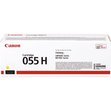 Canon 055H cartouche laser jaune haute capacité authentique