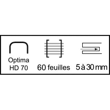 Agrafeuse électrique Rapid Optima 70 70 feuilles
