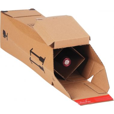Paquet de 10 boites d'expédition pour bouteille 74x74x30,5cm