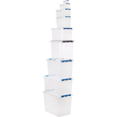 Boite de rangement QLINE 72L transparente