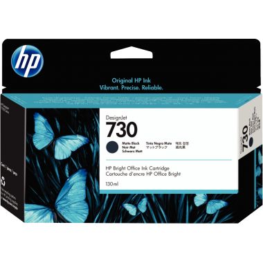 HP 730 cartouche d'encre noire mat authentique (P2V65A)