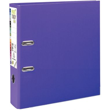 Exacompta Classeur à levier PREM'TOUCH format A4+, dos 8 cm, violine - 53357E