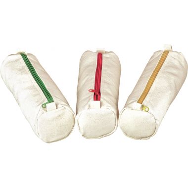 Lot de 10 trousses en coton, coloris assortis