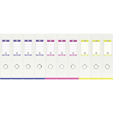 Oxford Lot de 10 classeurs à levier MY COLOUR pour format A4, dos 8 cm, blanc - 100023638