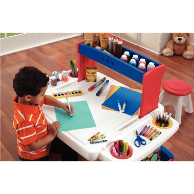 Bureau double + 2 tabourets