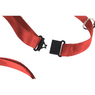 Boîte de 10 lacets textile ajustables rouge