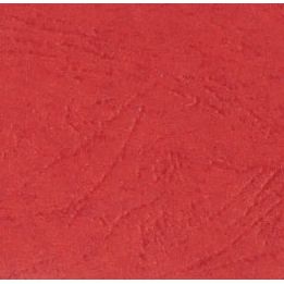 Paquet de 100 couvertures grain cuir brillant rouge
