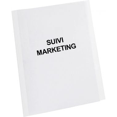 Boîte de 50 couvertures à dos préencollé 20 mm, format A4 : 21x29,7 cm