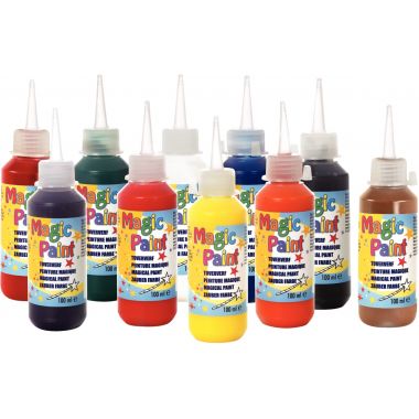 Magic Paint - Carton de 10 Flacons 100 ml de peinture - COLBC10090